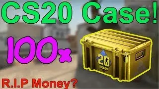 CS:GO Case Opening! 100x CS20 Case! rip money or ez? :O