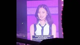 Short hair Tzuyu speaking to ONCE LIVE TWICE 4TH WORLD TOUR ‘Ⅲ’ in SEOUL