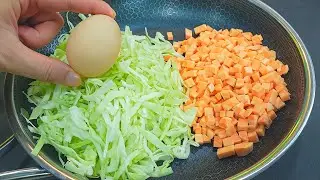 Cabbage with eggs is better than meat | Healthy and Quick Breakfast, Dinner Recipe