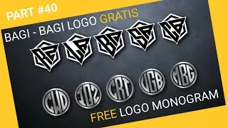 BAGI - BAGI LOGO MONOGRAM 2  DAN 3 HURUF | FREE DOWNLOAD 
