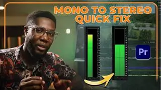 Convert MONO to STEREO audio in TWO simple ways in premier pro (under two minutes)
