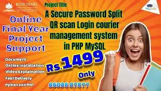 A Secure Password Split #qr scan Login #auth courier management system #finalyearproject #php #mysql