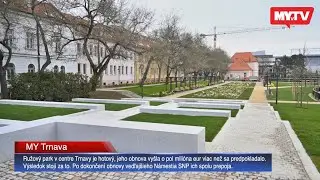Ružový park v centre Trnavy je hotový a výsledok stojí za to