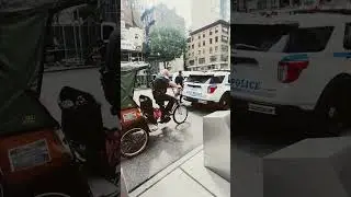police seized and ride the Pedicab after arresting the driver for overcharging the tourist #travel