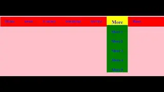 How to make drop down menu bar in html hindi