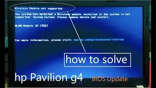 FIXED in 5 Minutes HP Pavilion G4 702 Wireless Module Issue!