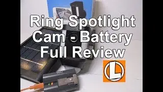 Ring Spotlight Cam Battery Review + Solar Panel  - Unboxing, Setup, Settings, Installation, Footage