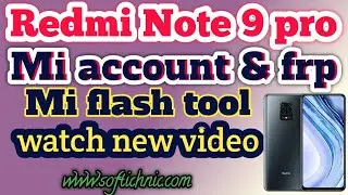 Redmi note 9 pro mi account remove! Redmi note9 pro frp remove done 