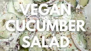 making the viral tiktok cucumber salad