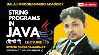 String in java|| String programs in Java || Guaranteed courses || Java Beginners || #live #liveclass