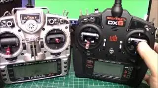 FrSky Taranis X9D Plus vs Spektrum DX6 Radio Mini Review
