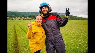 Эмоции после полета на параплане в Красноярске!