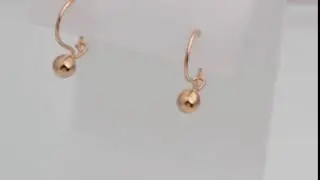 Детские золотые серьги шарики