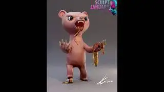 Sculpt January 2018 - Day 24: Anger