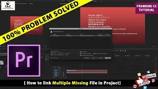 Relinking Offline Media in Premiere Pro || Link Missing File in Premiere || Offline File in Premiere