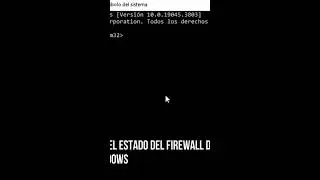 Como ver el estado del Firewall desde el CMD de Windows 