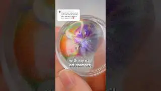 let's try some oil slick nail art 👀💅 #nails #nailart #diynails