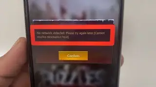 Fix No network detected. Please try again later. [Cannot resolve destination host] problem solve