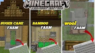 TOP 3 EASY FARM TO BUILD IN MINECRAFT 1.20  | BEDROCK EDITION | TUTORIAL |