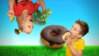 Челлендж  большая или маленькая еда!
