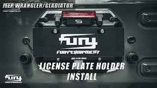 Fury Awaken TAIL DOOR LICENSE PLATE FRAME Installation Video