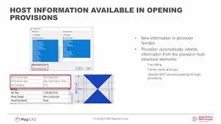 Host information available in opening provisions – MagiCAD for Revit – Common Tools