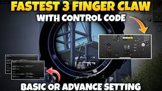 Best 3 Finger Claw Control Setting | 3 Finger Control Code | BGMI/PUBG MOBILE