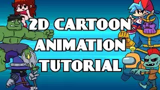 2D Cartoon animation Tutorial | Among US | Friday Night Funkin | Gacha