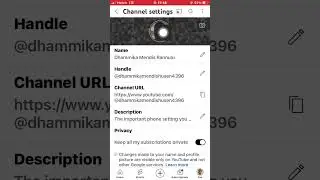 The Own YouTube Channel are Profile Photo and Name Rename how be know to