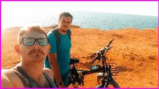 ПОКАТУШКА НА МОРЕ ЭЛЕКТРОВЕЛОСИПЕД Электрофэтбайк Kugoo V4 Pro Крым
