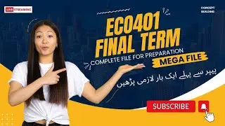 ECO401 Final Term Preparation 2024 - Eco 401 Past Papers Material Mega File - Concept Building