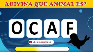 ADIVINA LAS PALABRAS DESORDENADAS | QUE ANIMAL ES?  | NIVEL BASICO 🔴🔵