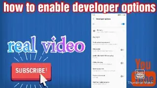 how to enable developer options in tecno Spark 