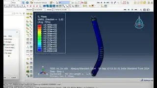 Nonlinear buckiling analysis result abaqus