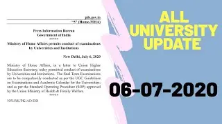 All university update :06-07-2020