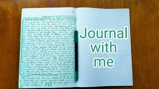 Relaxing journaling session with rain sounds