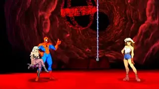 Marvel VS Capcom 2 - Morrigan/Spider-Man/Rogue - Expert Difficulty Playthrough