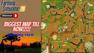 New biggest map ever | new map download link | farming simulator 20 gameplay | 