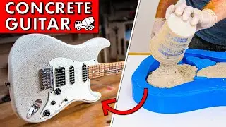 I built a GUITAR out of CONCRETE. How does it SOUND?!
