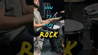 How to play ROCK ON DRUMS. It’s easy, let’s go!!🤩 