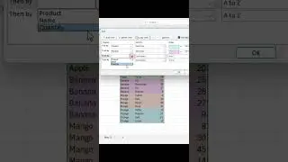 How to Quickly Sort Data by Color in Excel #shorts #shortvideo