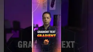 Create gradient text in illustrator #illustrator #tips #photoshop #trick #design