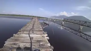 Один из самых страшных мостов в мире. По мосту через Витим на мотоцикле. Мотопробег по БАМу