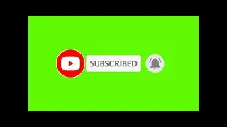 GREEN SCREEN SUBSCRIBE BUTTON by Quaid voice