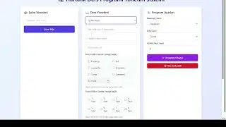 Free course schedule preparation application
