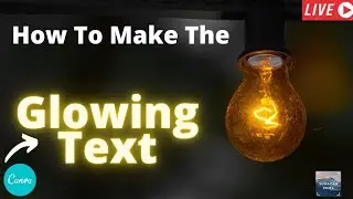 How To Make The Glowing Text On Android | Canva Tutorial | Sunayanedits