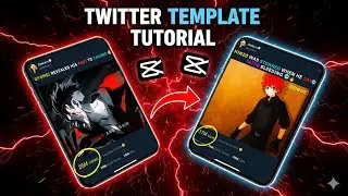 How to Make Fake Twitter Template for Anime Edits in CapCut | Step-by-Step Tutorial 