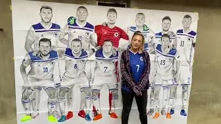 Nacrtala sam reprezentaciju BiH u prirodnoj veličini