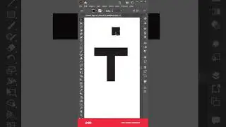 T letter Logo Adobe illustrator tutorial #short #logodesign