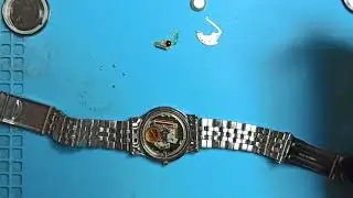 铁达时titua石英表不走时的维修过程，repair Titus quartz watch